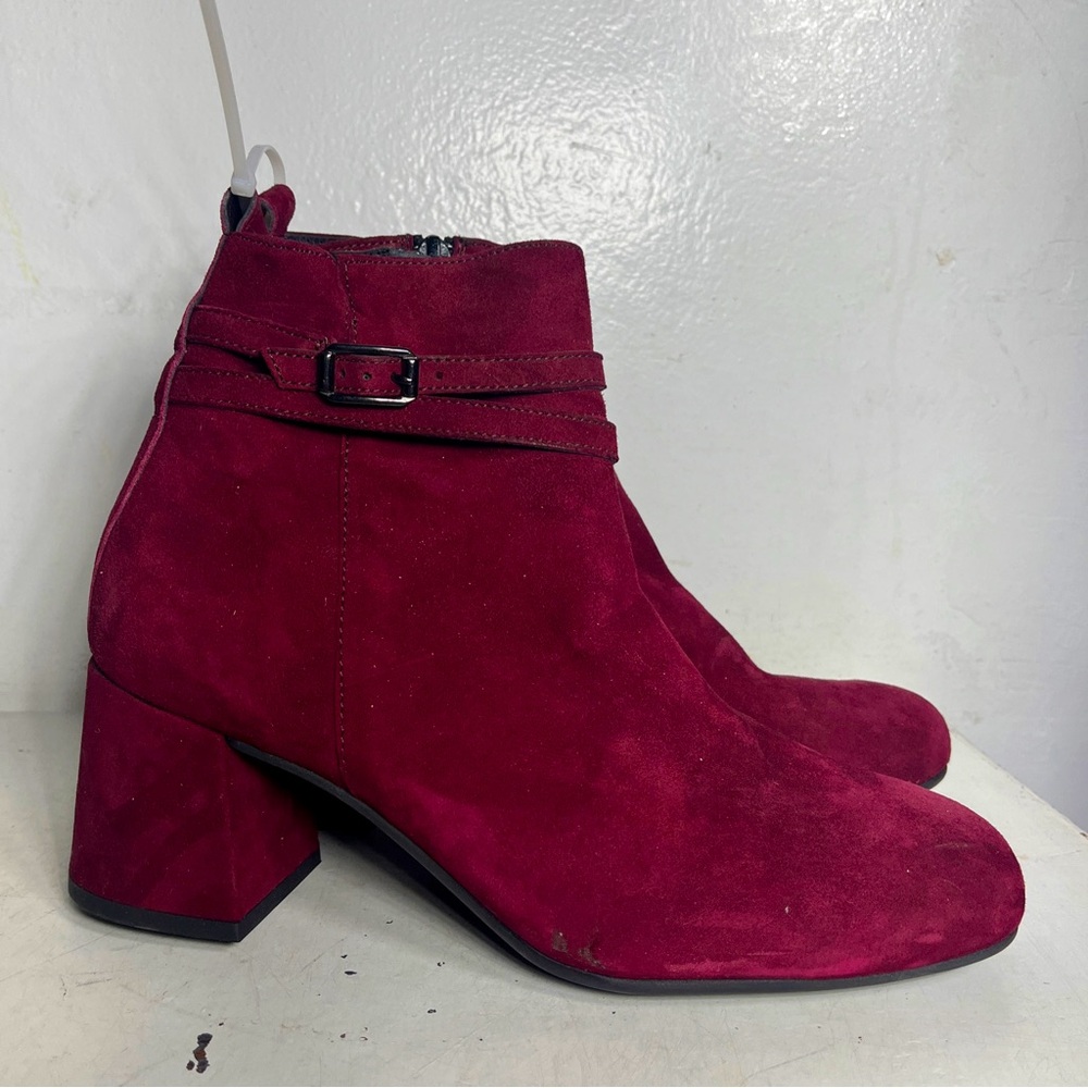 Paul Green Sydney Women's Ankle Bootie US 5.5 Burgundy Austria #57